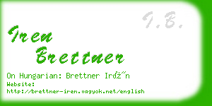 iren brettner business card